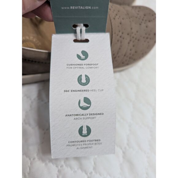 🥿 Revitalign Ridgeway Picasso Comfort Slip-On Shoes Fossil | Size 7D | NWT - Picture 12 of 14